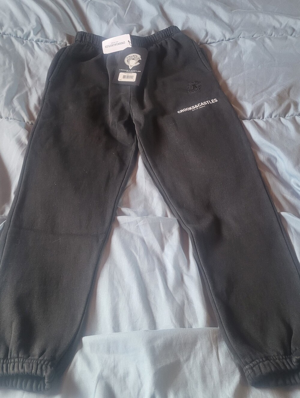 Crooks & Castles Black Logo Sweat Joggers